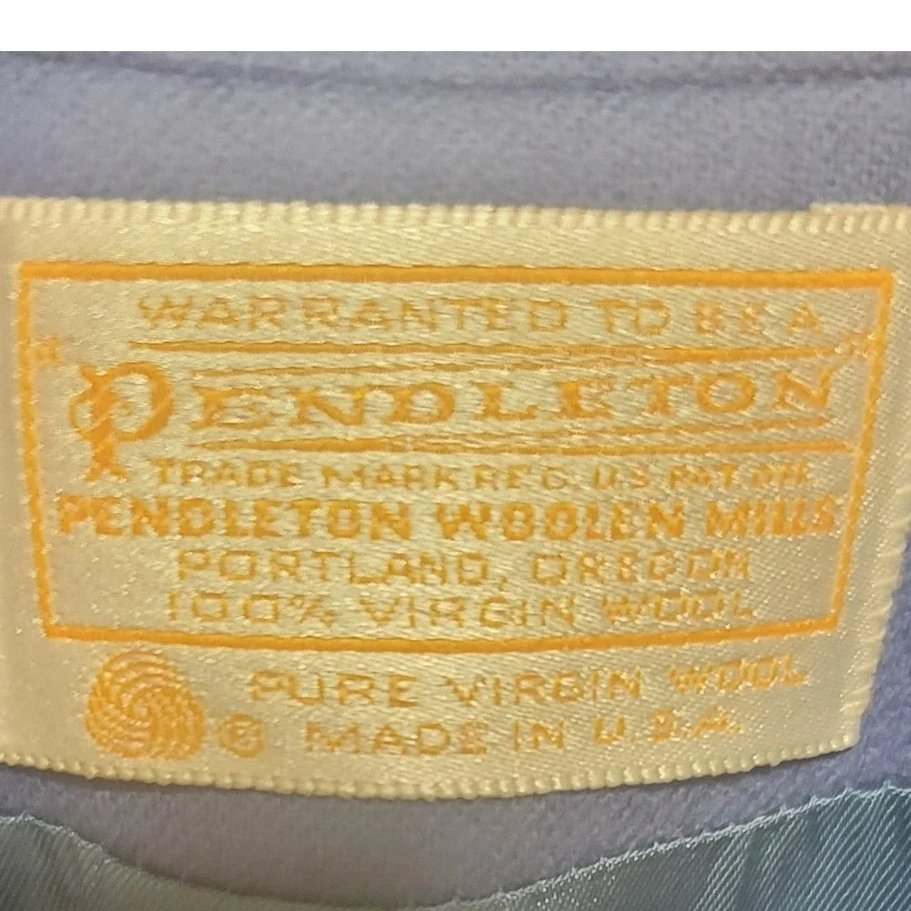 Pendleton Women's Blue Wool Blazer Jacket Size‎ 14 Button Front Career Work - Picture 3 of 6